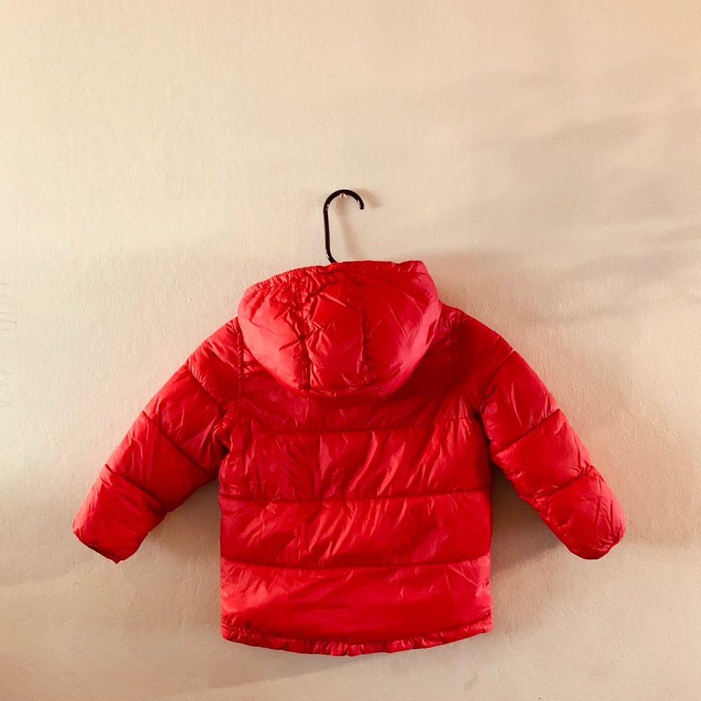 Red Old Navy Puff Coat